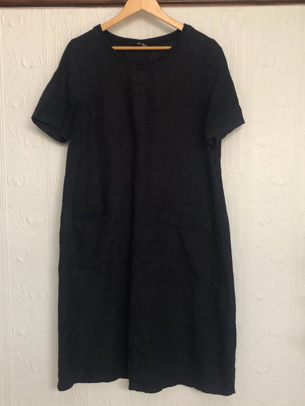 Seasalt Cornwall Navy Linen summer dress A line size 10 US